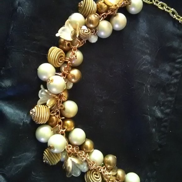 multi Bauble "statement necklace" NEW w/ tag - Picture 4 of 6